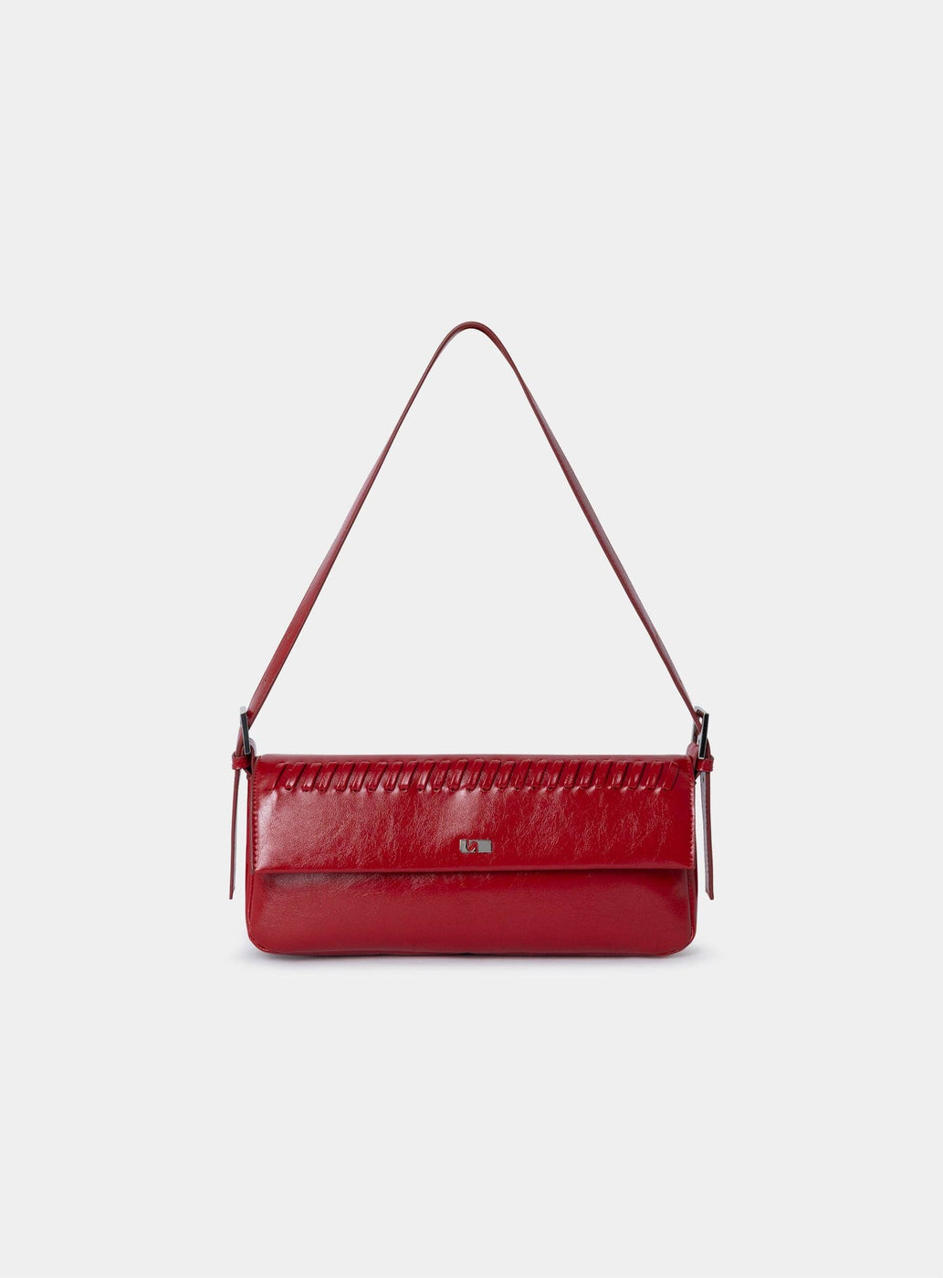 MIRANDA RED BRAIDED BAG