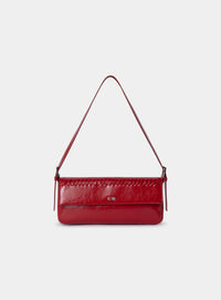 MIRANDA RED BRAIDED BAG