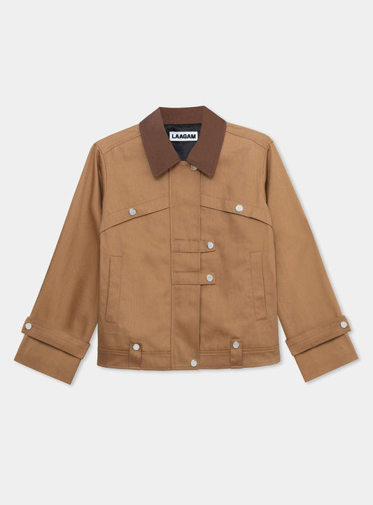 NEXA SERGE CAMEL JACKET