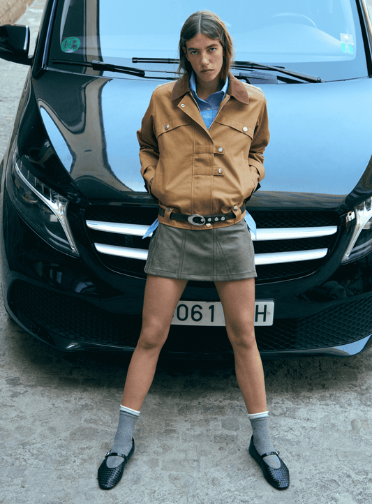 NEXA SERGE CAMEL JACKET