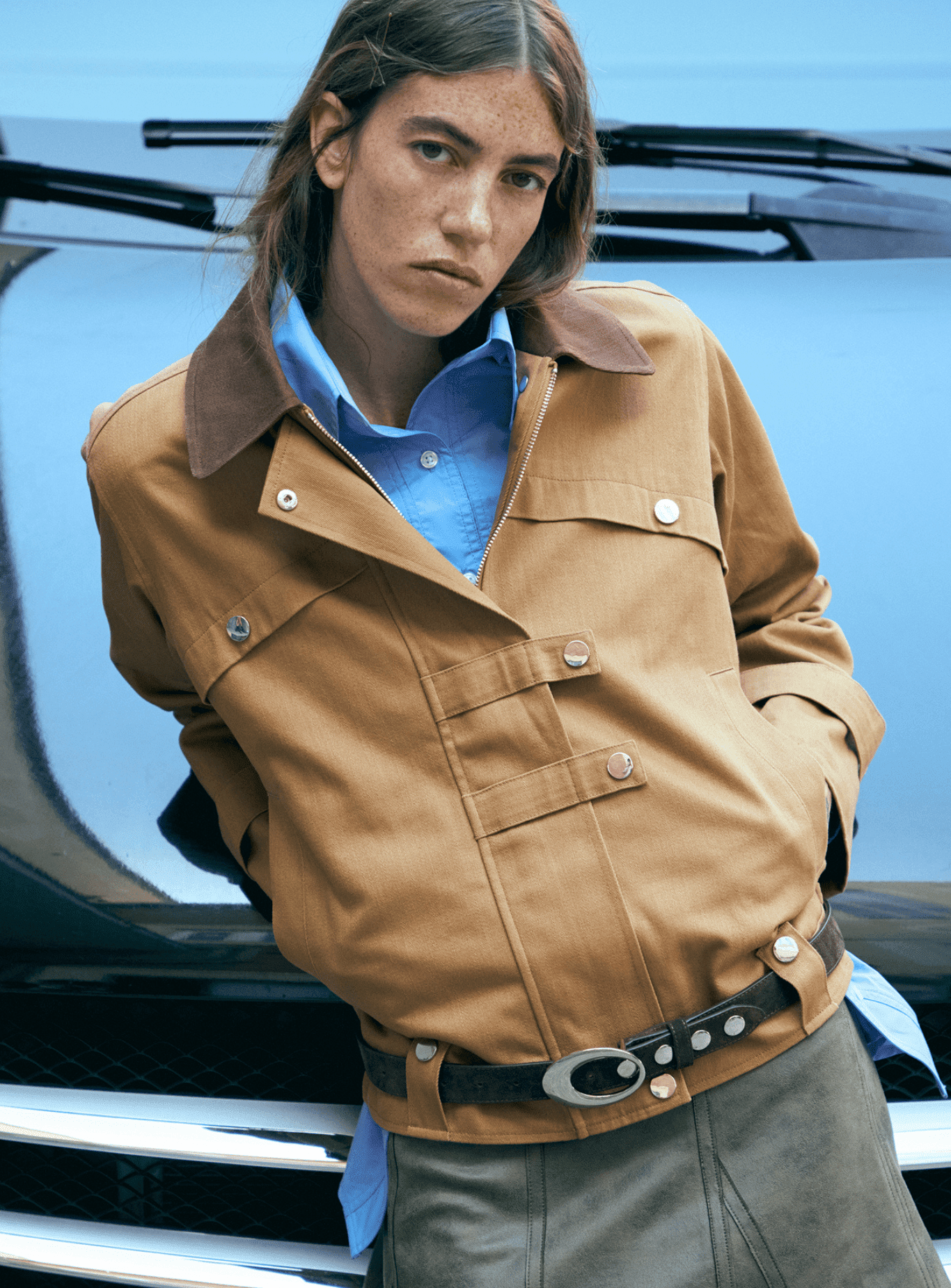 NEXA SERGE CAMEL JACKET