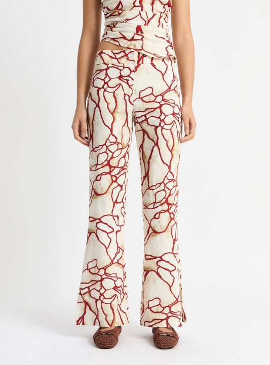 NIKITA ECRU LINEN PANTS