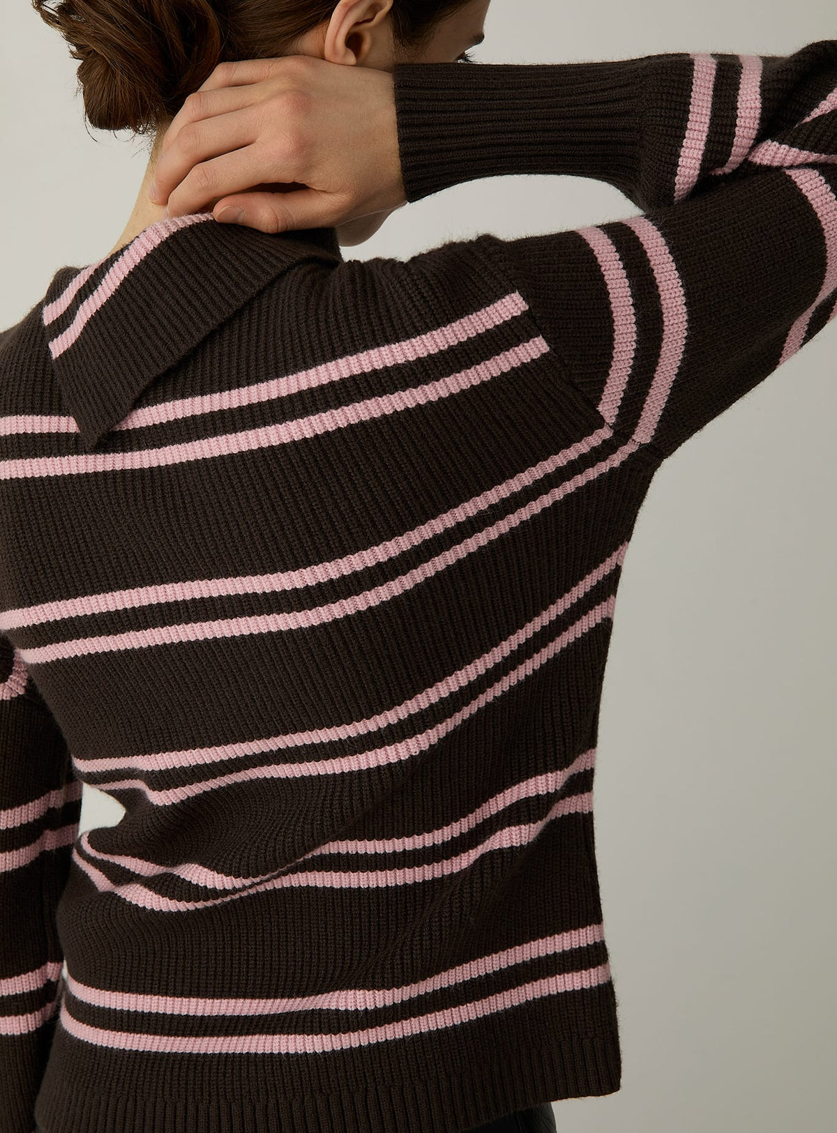 NOLIE BROWN STRIPED KNIT