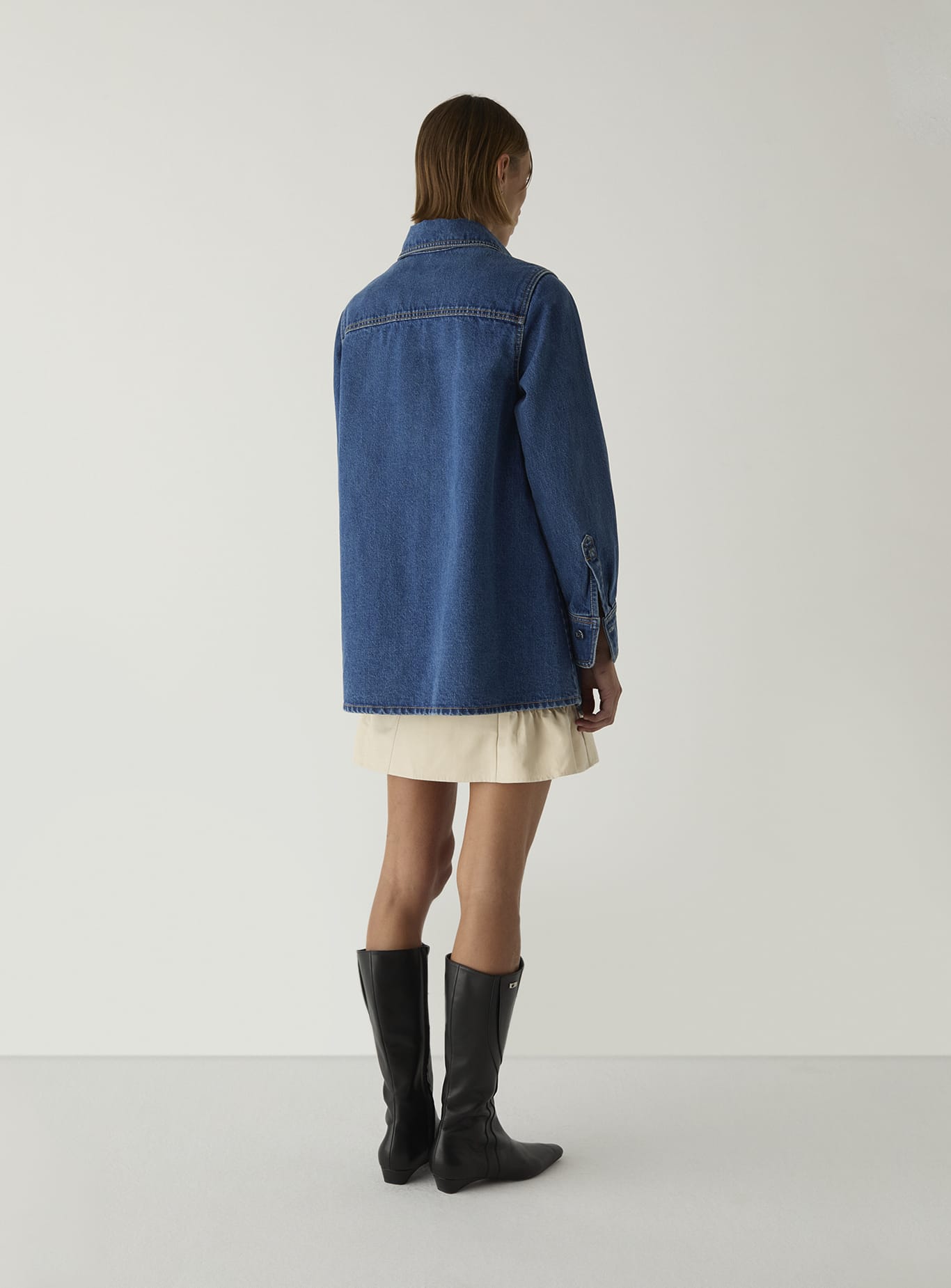 NO BOYFRIEND DENIM OVERSHIRT
