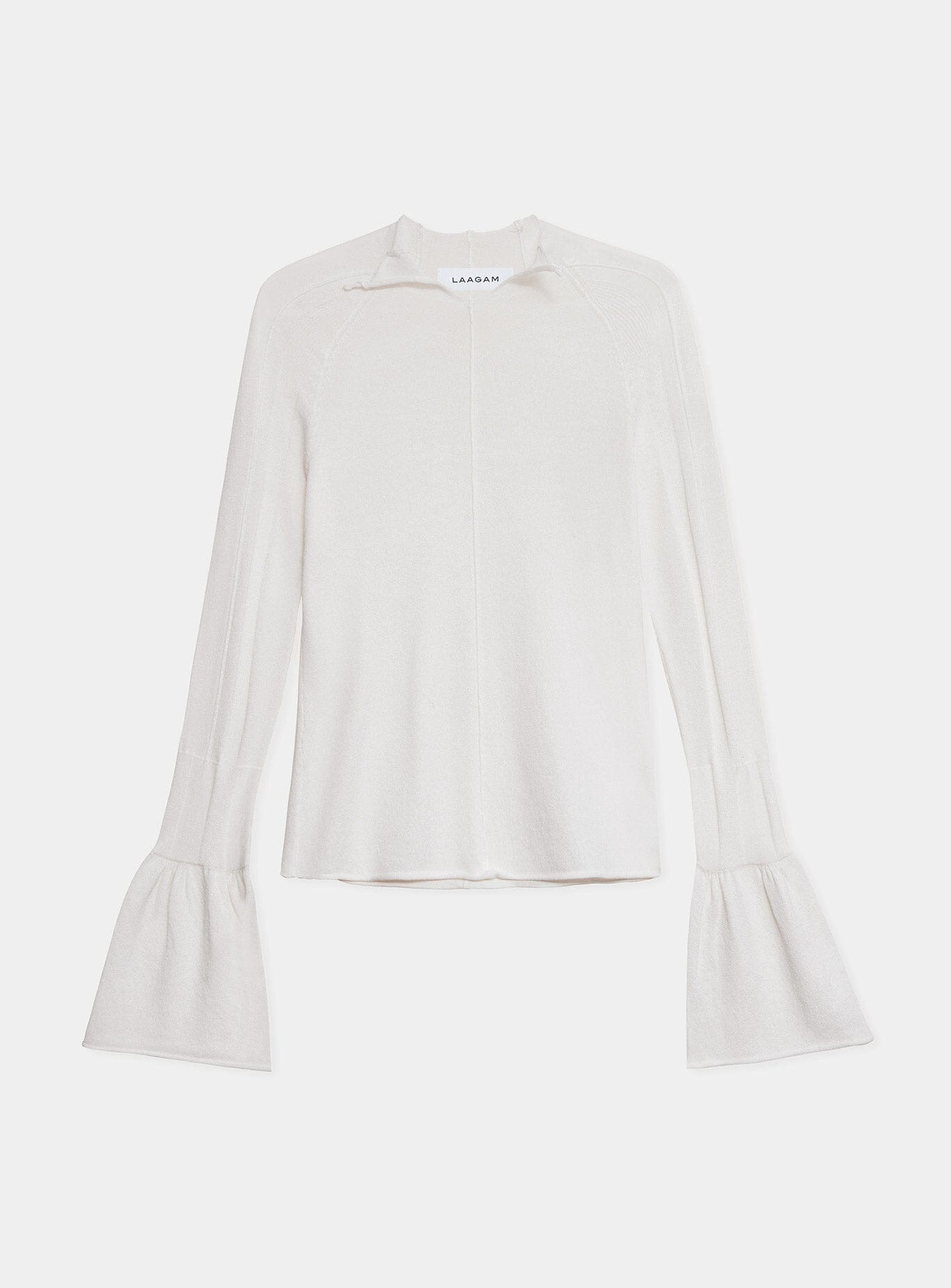 ODINE ECRU LONG KNITTED TOP