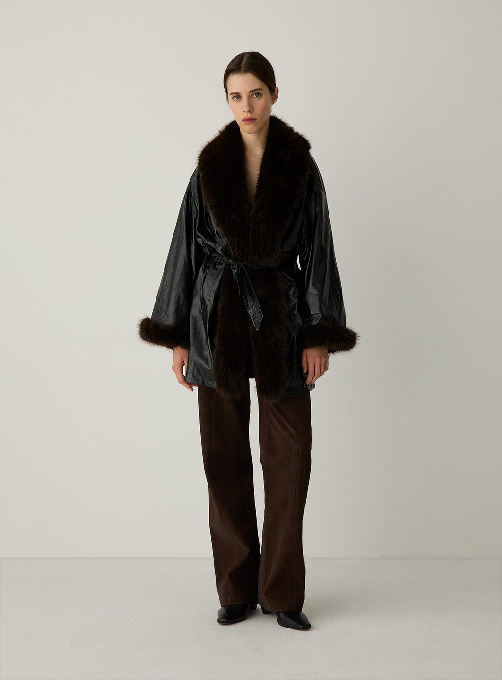ORIANE BLACK SHORT COAT