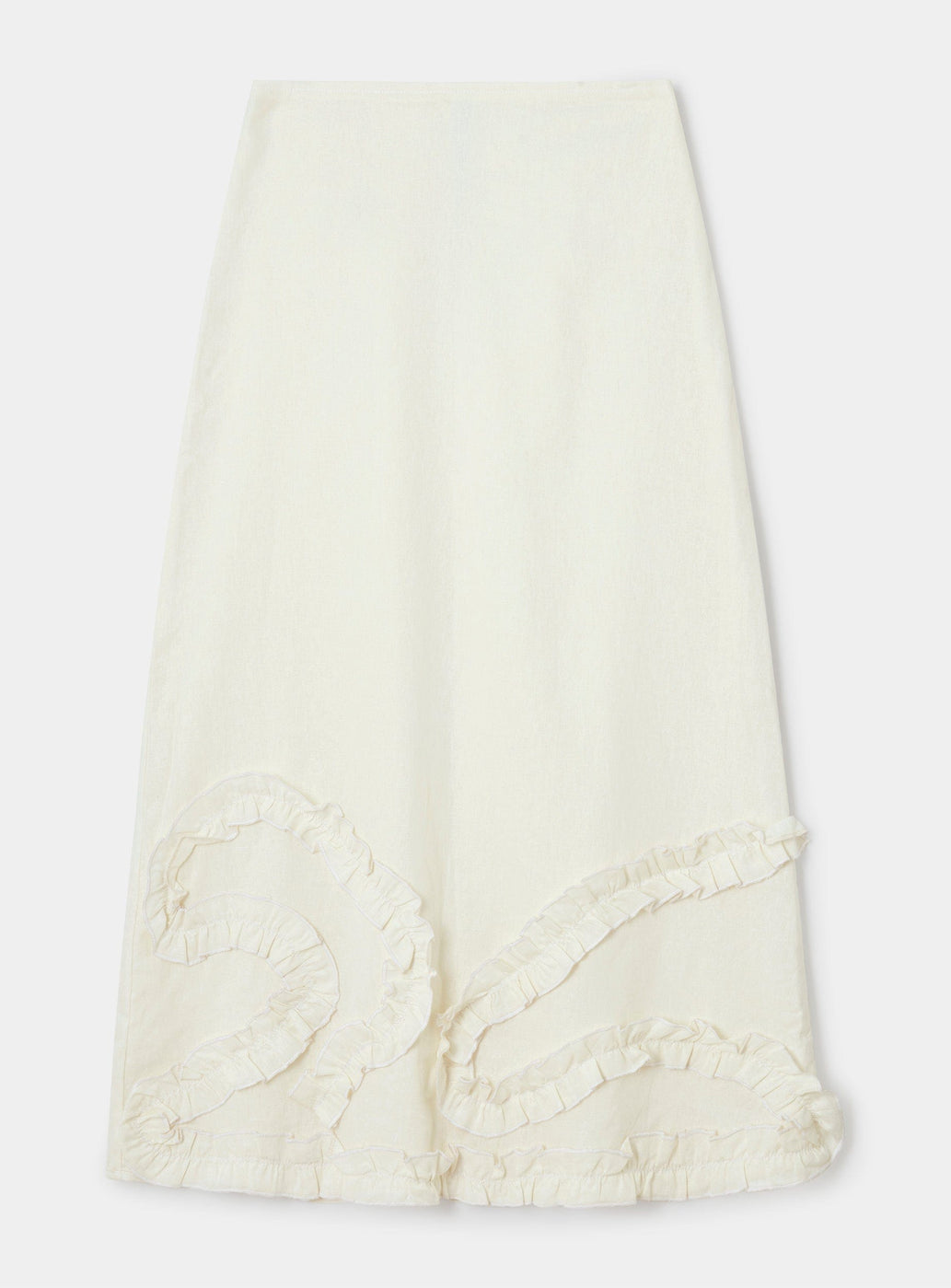 PINOT WHITE LINEN SKIRT