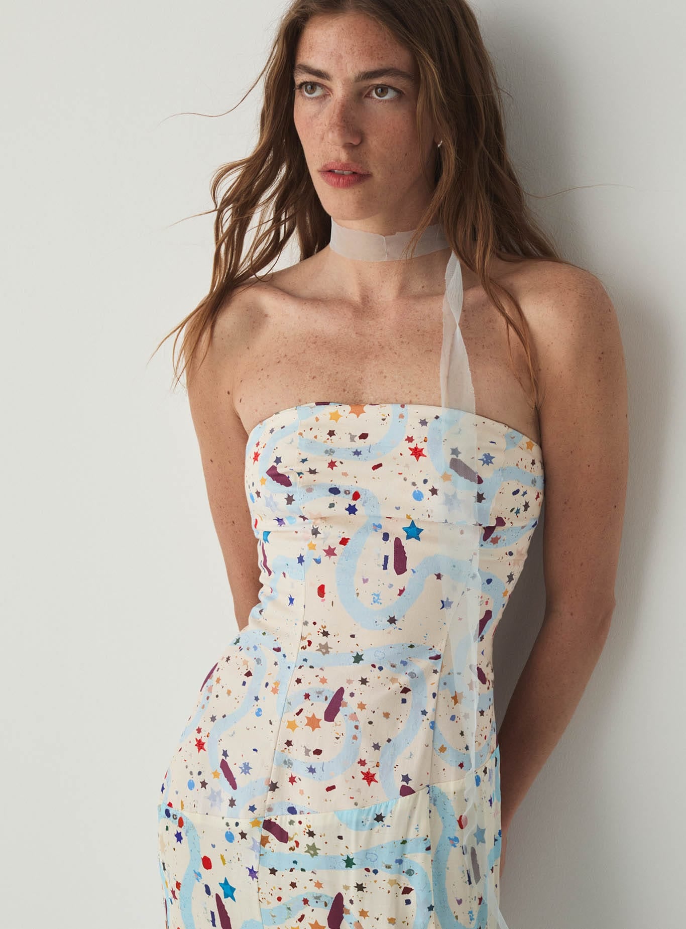 POLLY PRINT MIDI DRESS