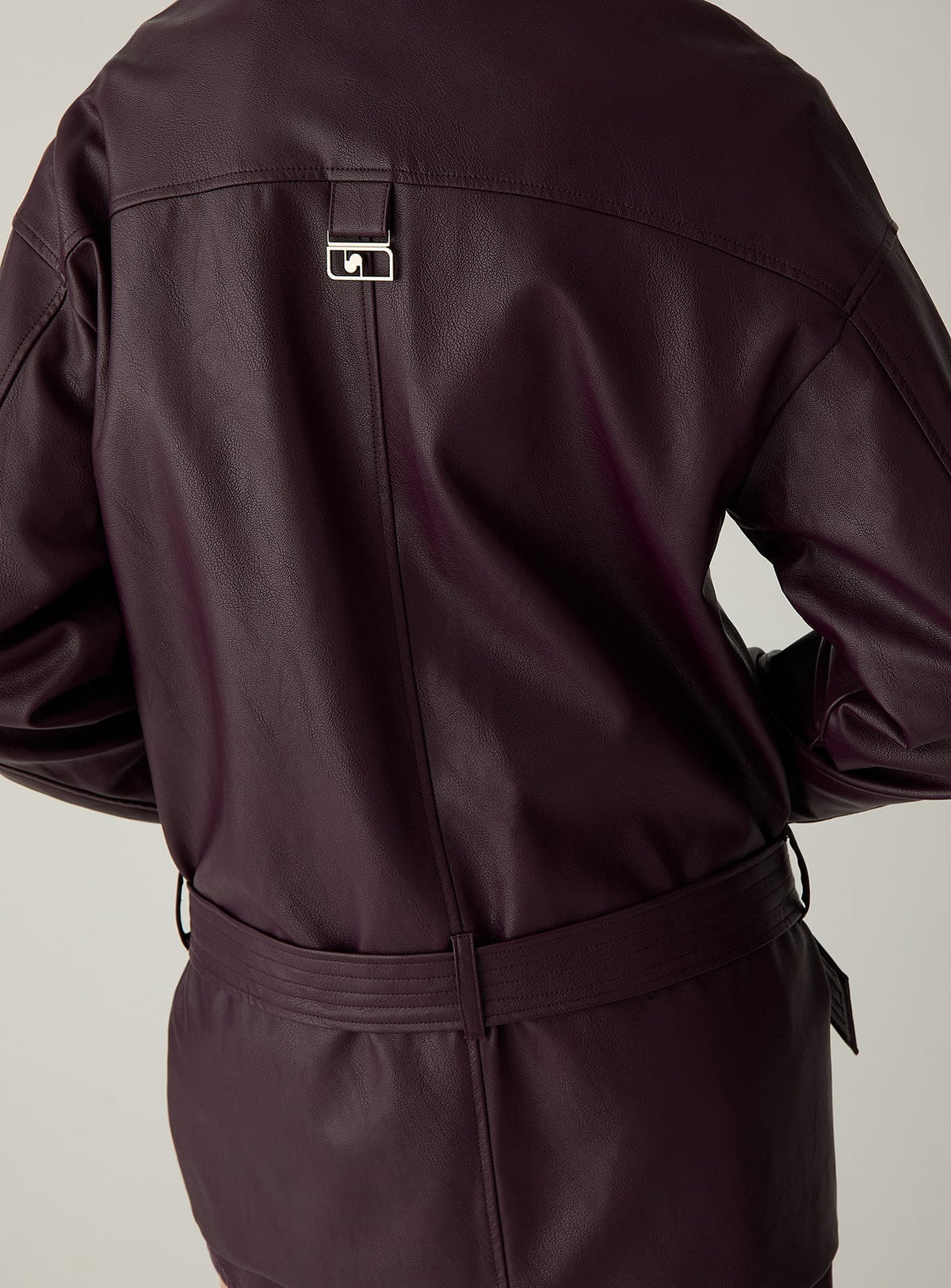 QUINN PLUM LONG JACKET