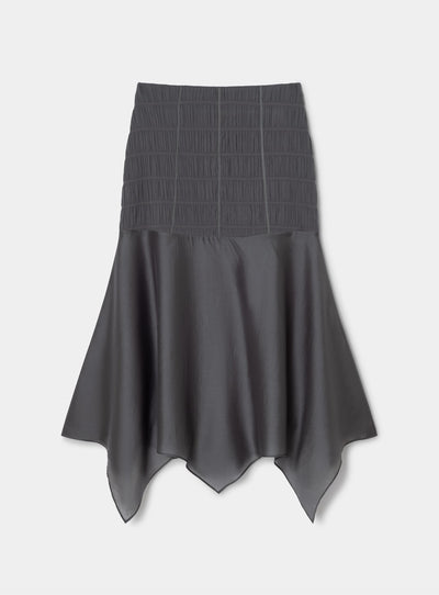 RAMY GREY TEXTURED SKIRT