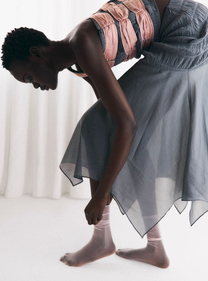 RAMY GREY TEXTURED SKIRT