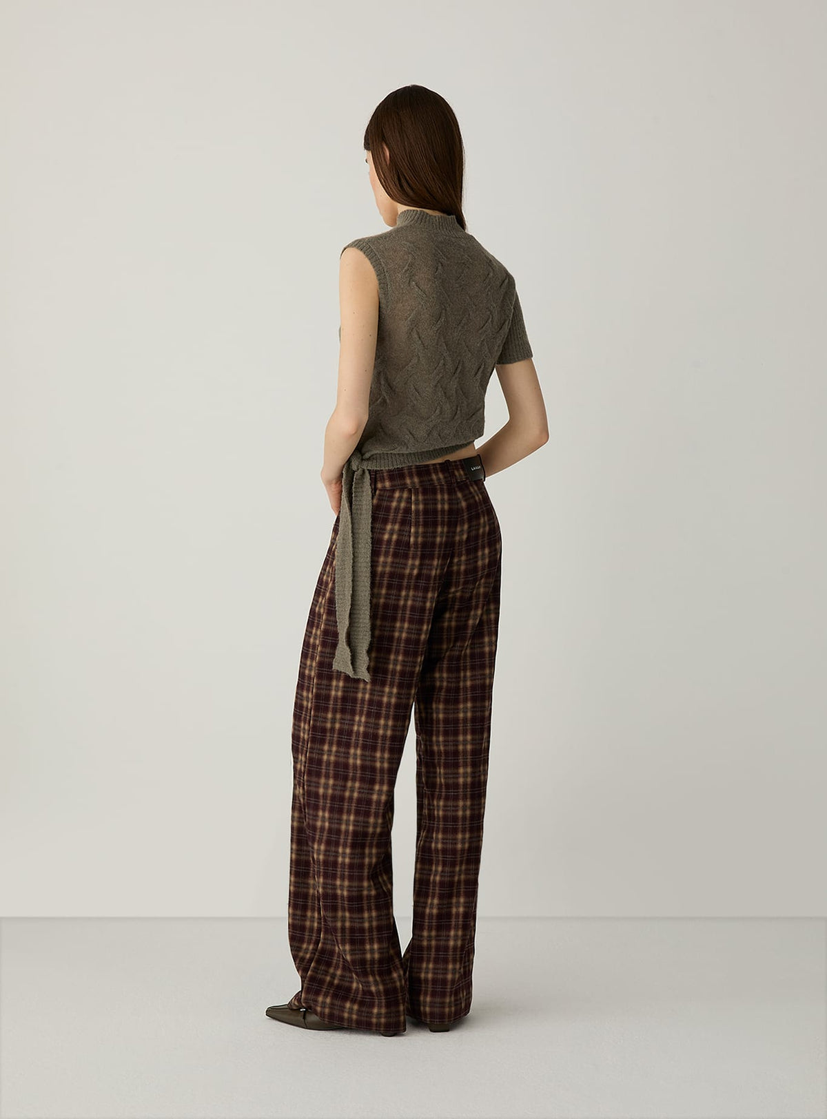 RAYE TAUPE TEXTURED KNIT TOP