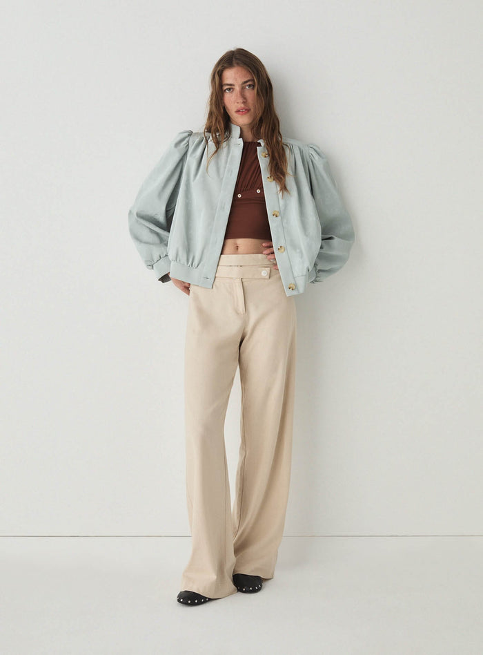 ROBY LIGHT BLUE BOMBER JACKET