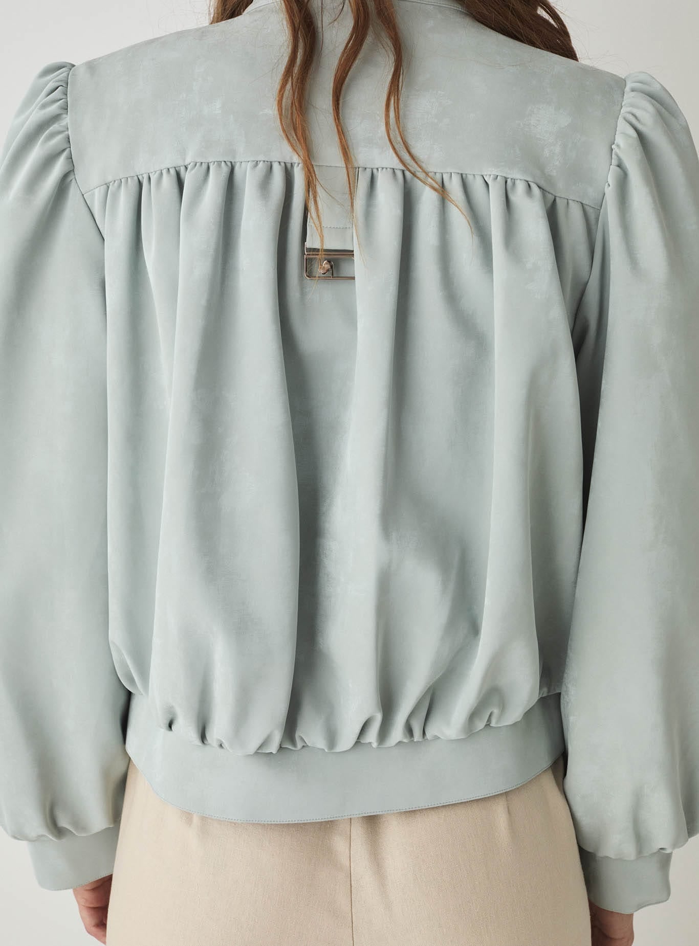 ROBY LIGHT BLUE BOMBER JACKET