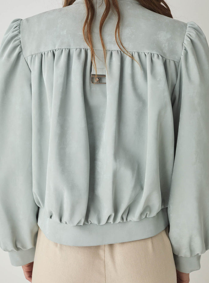 ROBY LIGHT BLUE BOMBER JACKET