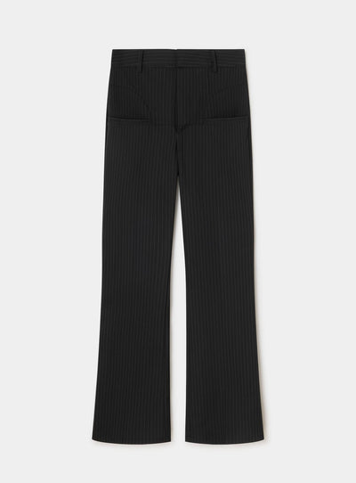LOWELL BLACK FLARE PANTS