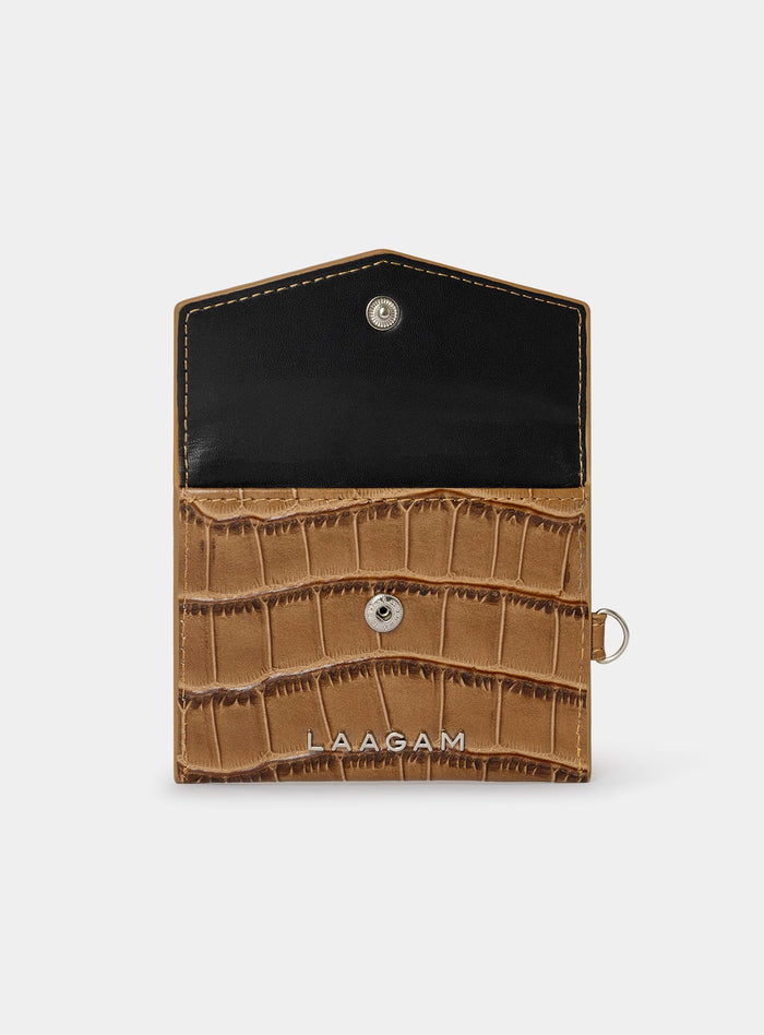 KHAKI ENVELOPE CARD HOLDER