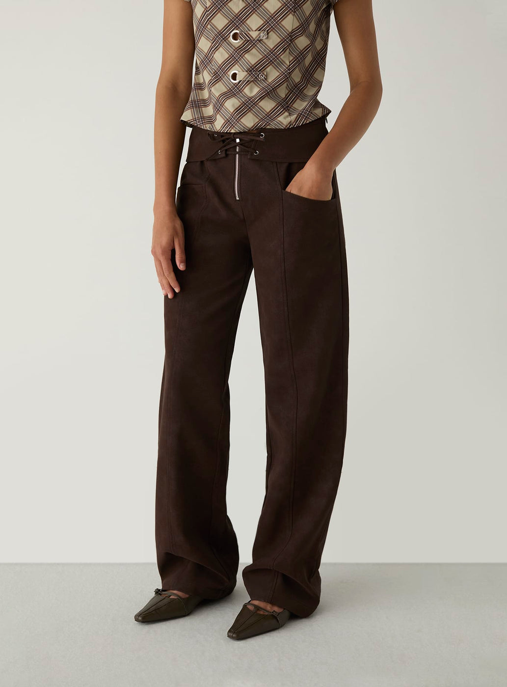 SELAH DARK BROWN PANTS
