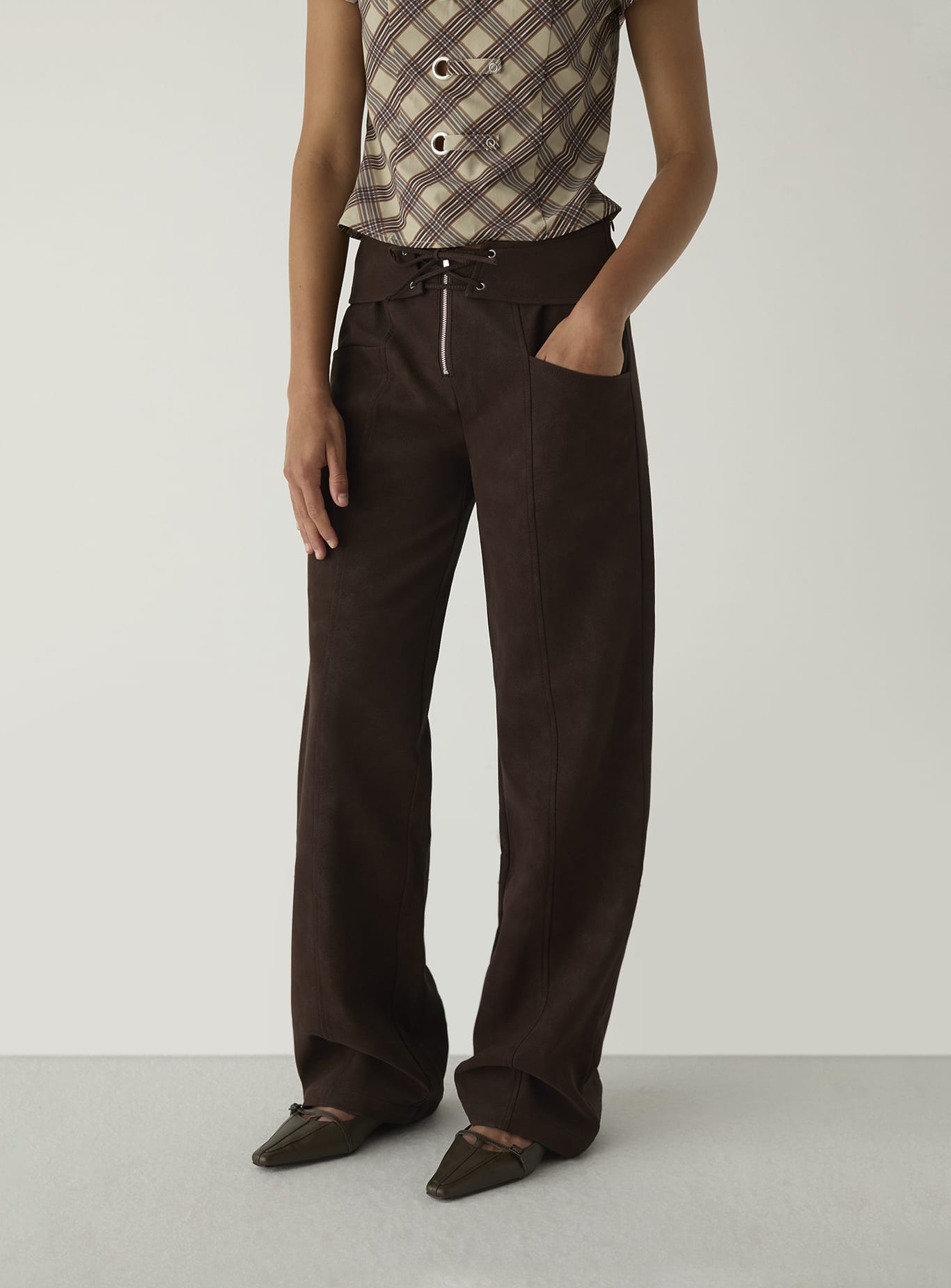 SELAH DARK BROWN PANTS
