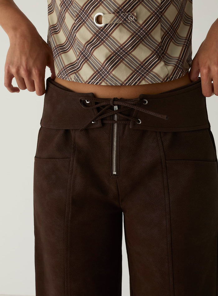 SELAH DARK BROWN PANTS