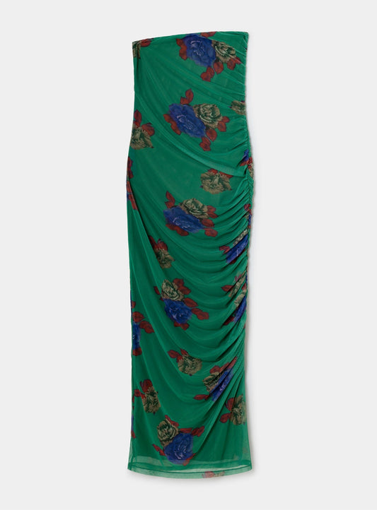 SELMA GREEN MIDI DRESS