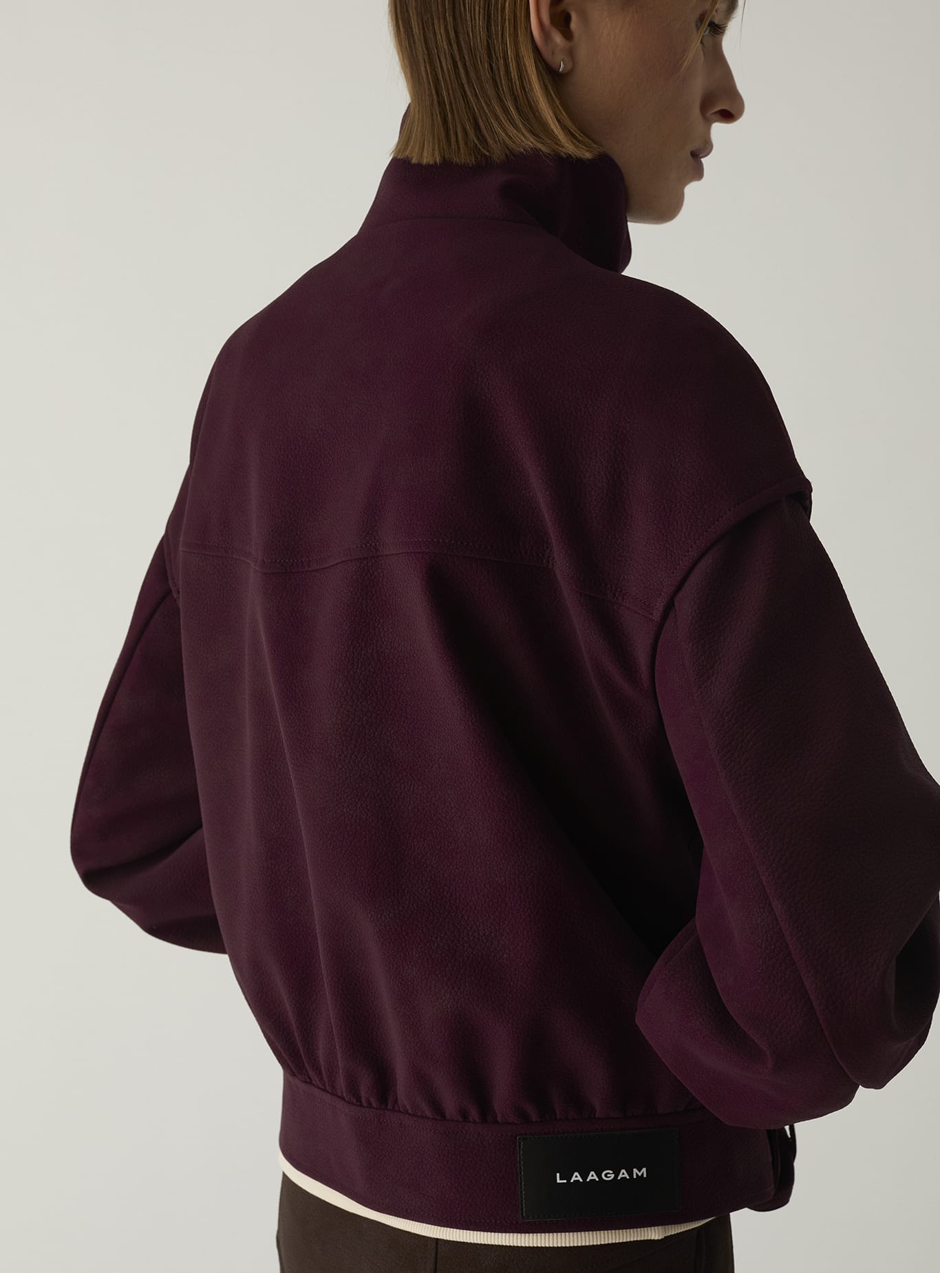 SIGNY BURGUNDY BOMBER JACKET