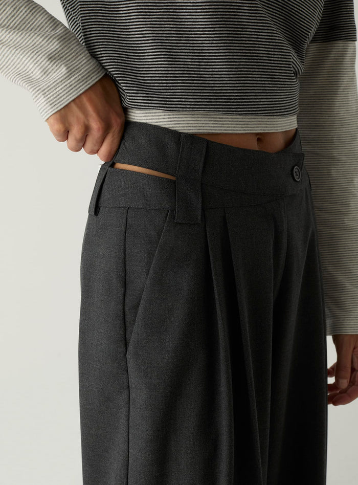SMITH GREY TAILORED PANTS