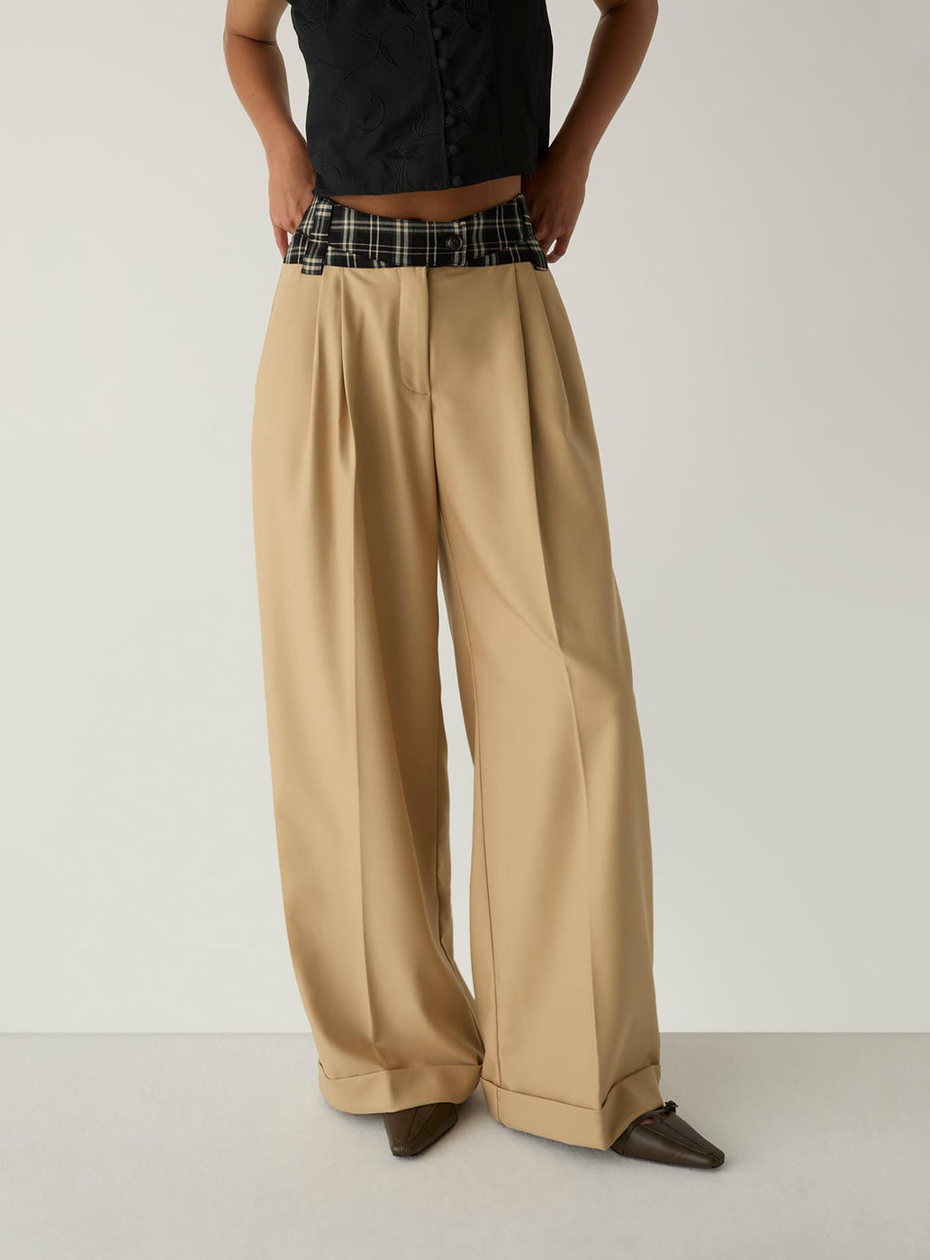 SMITH SAND TAILORED PANTS