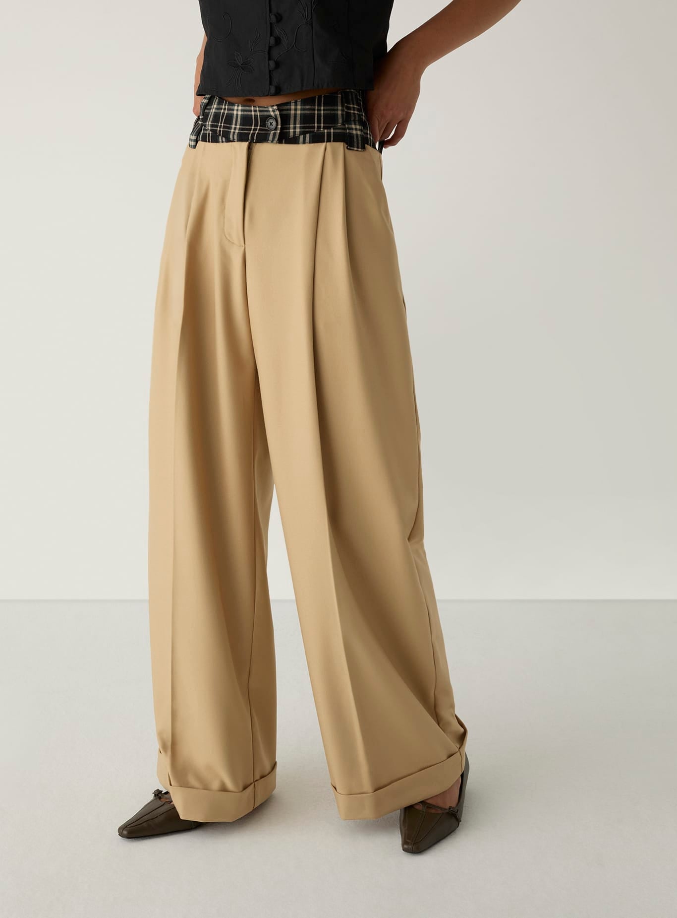 SMITH SAND TAILORED PANTS
