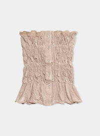 SUSAN SAND STRAPLESS TOP