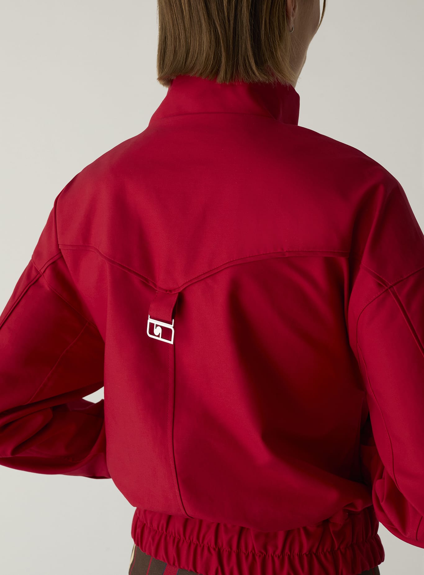 SYLVIE RED BOMBER JACKET