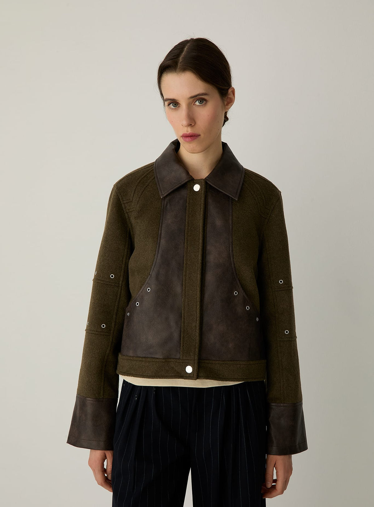 THORENS KHAKI CLOTH JACKET