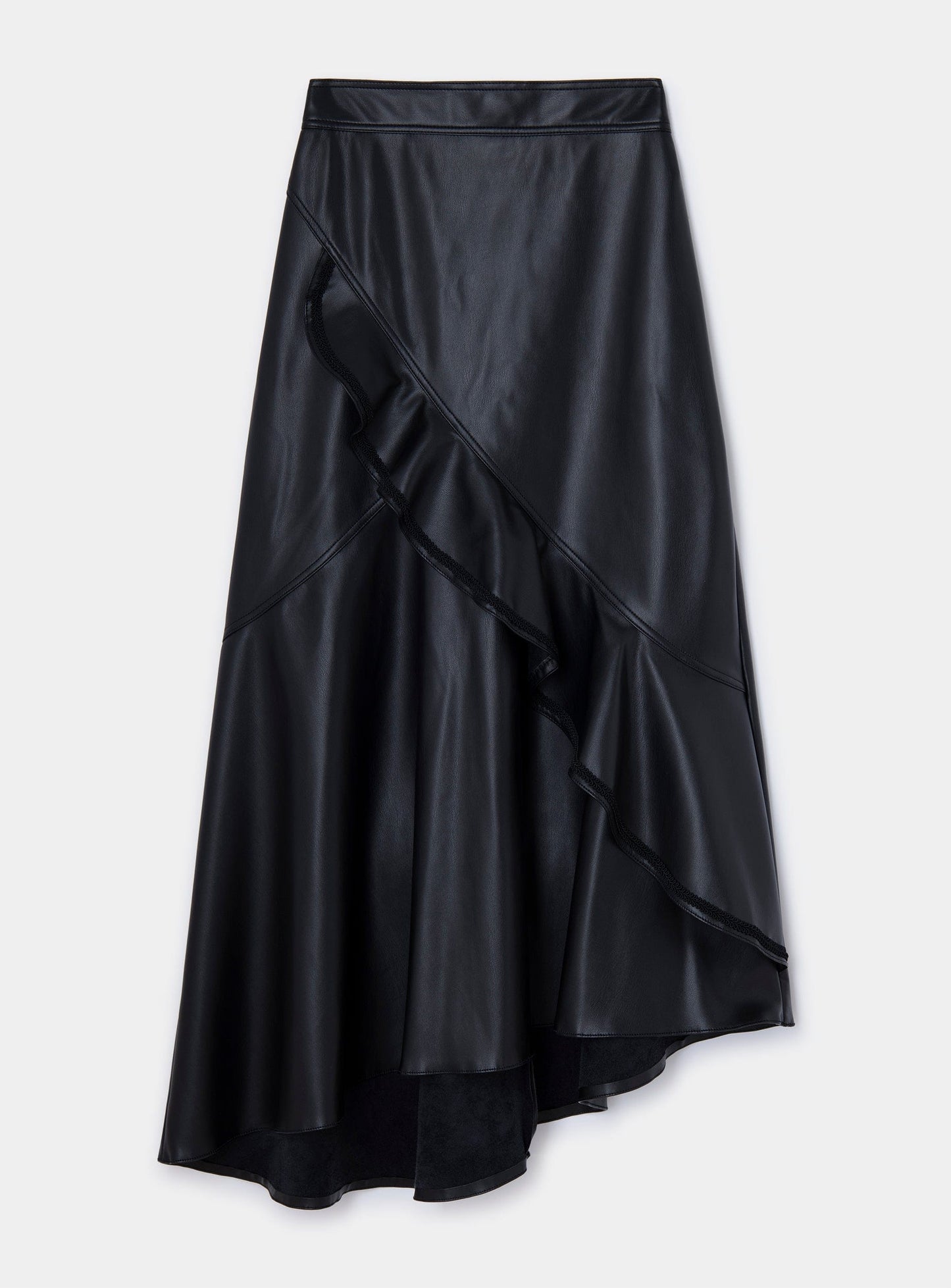 URSULA FAUX LEATHER LONG SKIRT