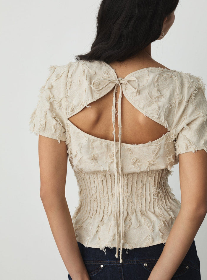 VAIANA ECRU BLOUSE