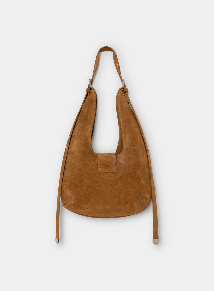 VIXEN CAMEL SUEDE BAG