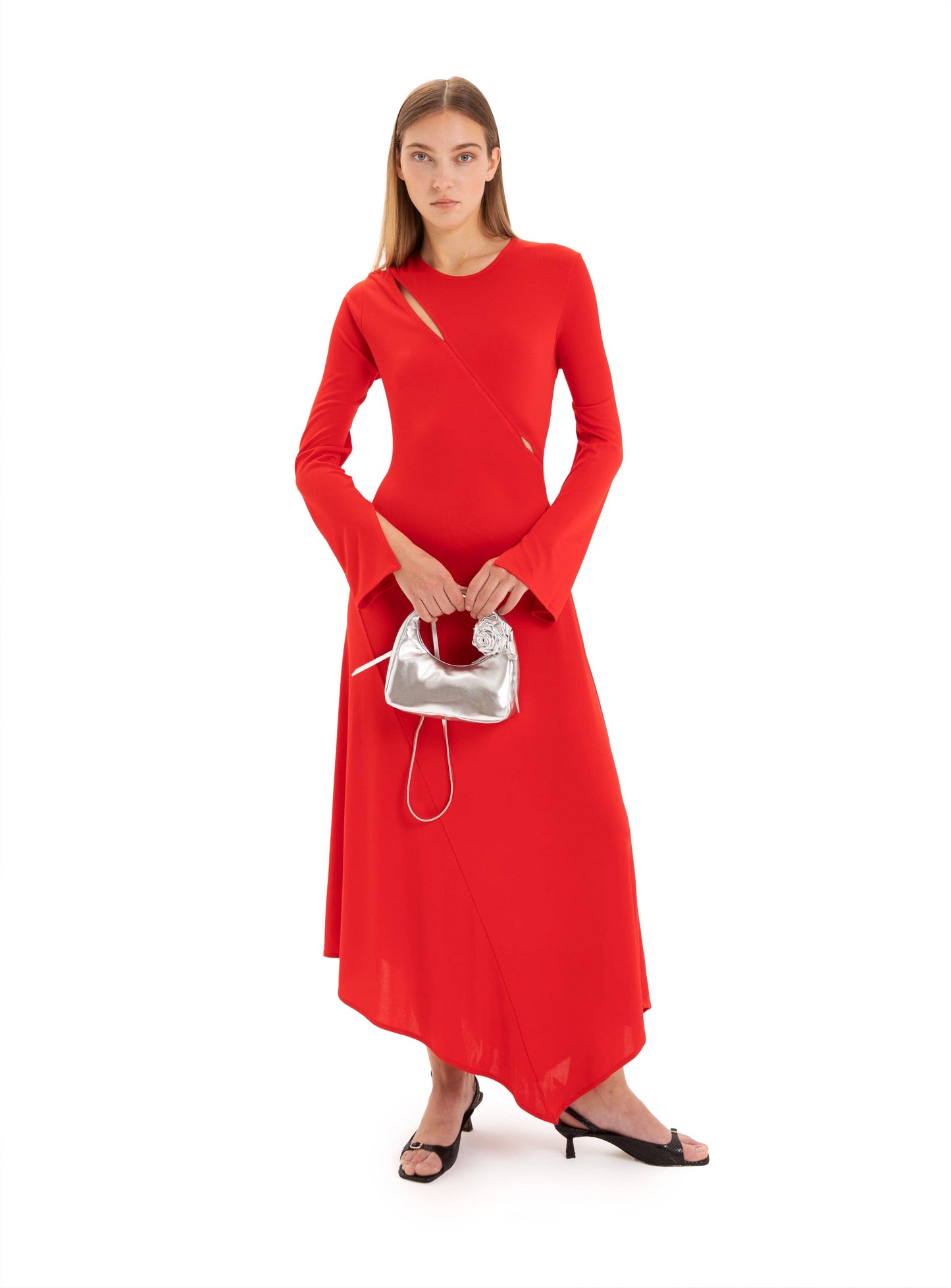 WINONA RED STRETCH DRESS
