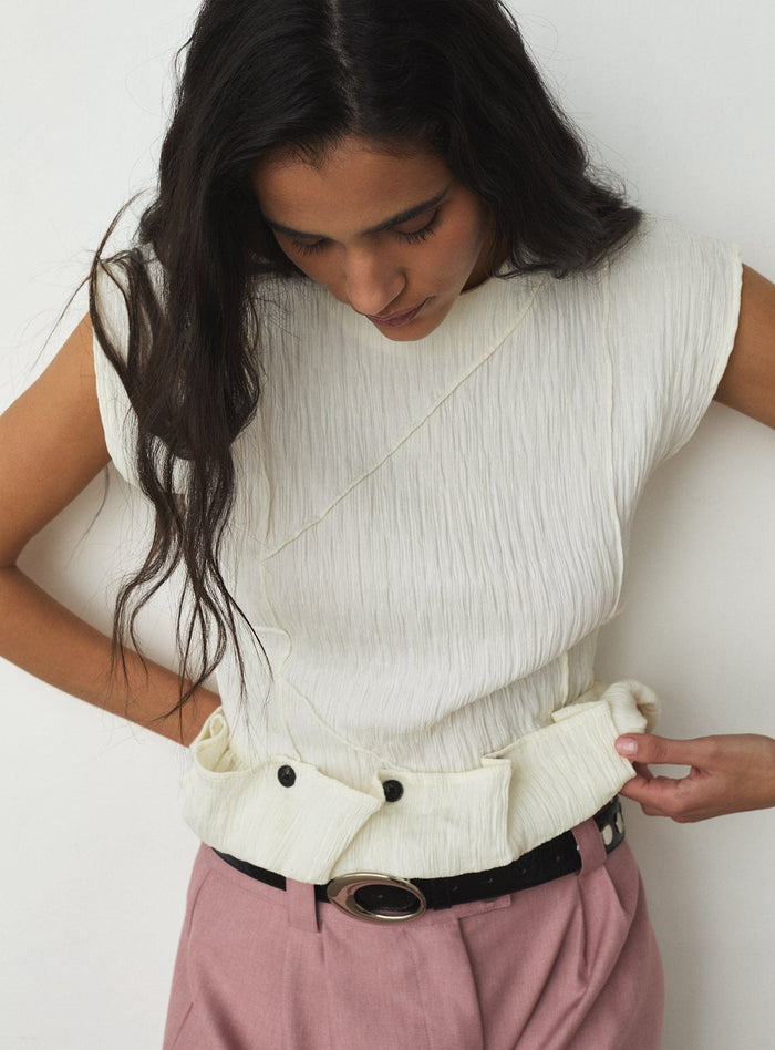 ZANIA ECRU TOP
