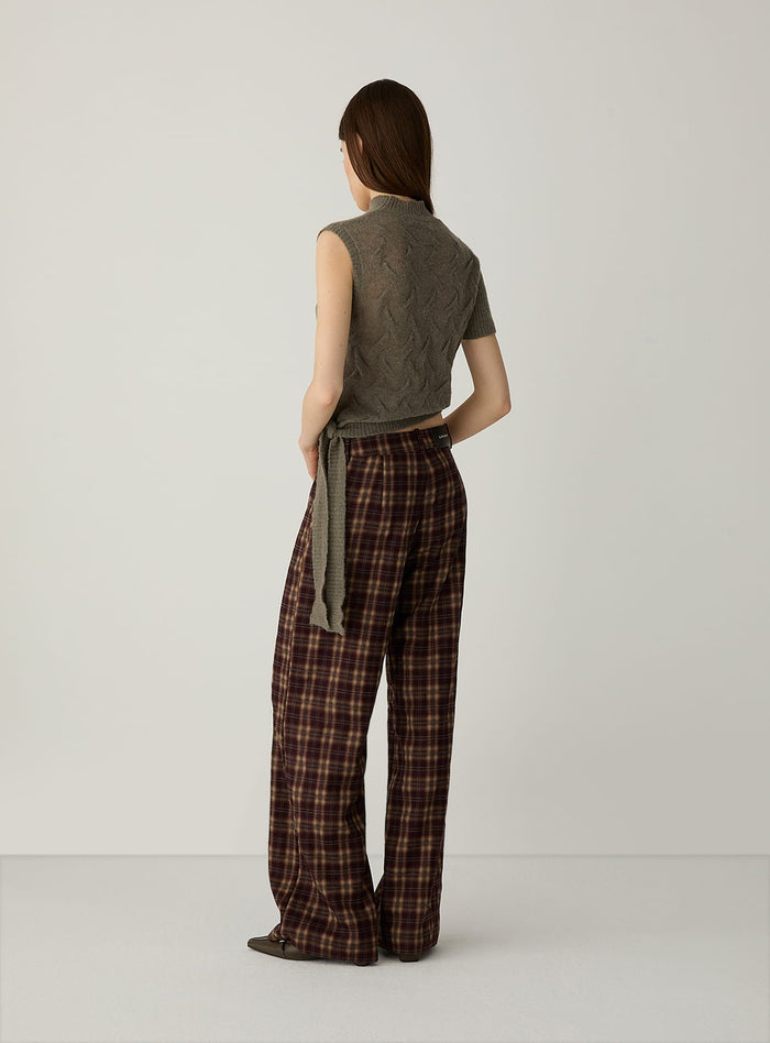 ZION BROWN SQUARED PANTS