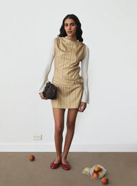 ZOLA CAMEL SHORT DRESS