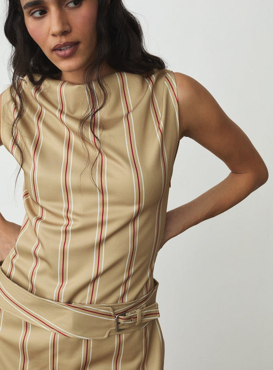 ZOLA CAMEL SHORT DRESS