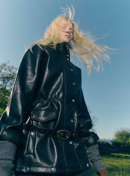 BERGHAIN BLACK LONG JACKET