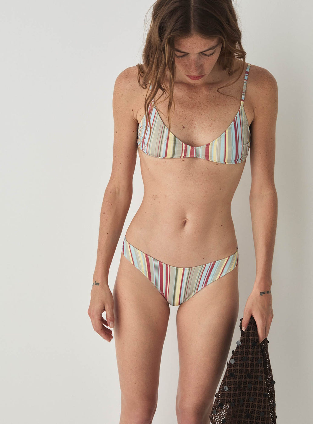 STINE STRIPED BIKINI BOTTOM