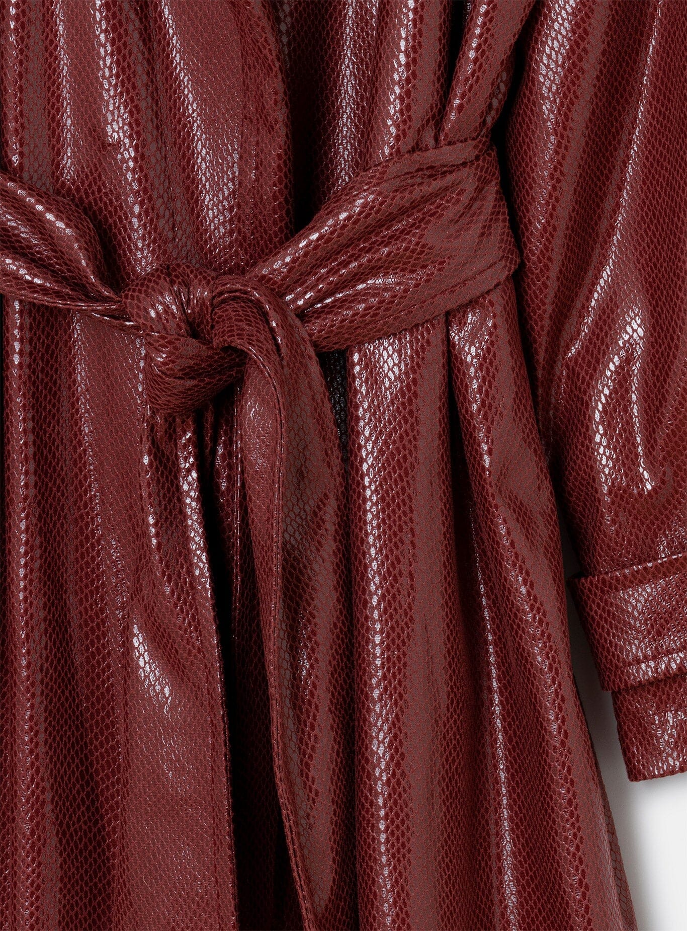 COBRA BURGUNDY TRENCH