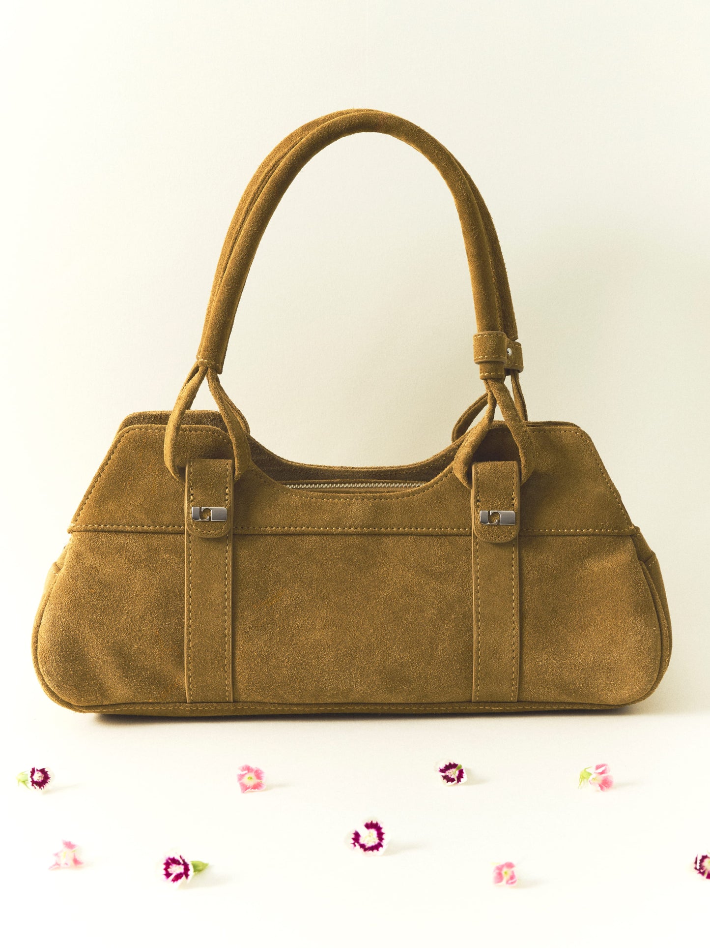 JANE CAMEL SUEDE BAG