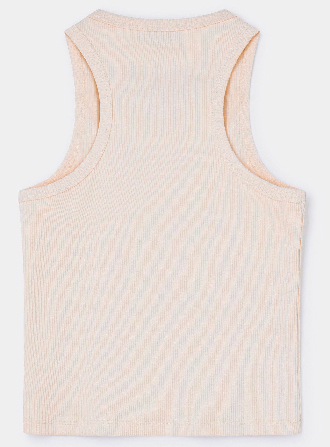 ECRU EMBROIDERED LOGO TANK TOP