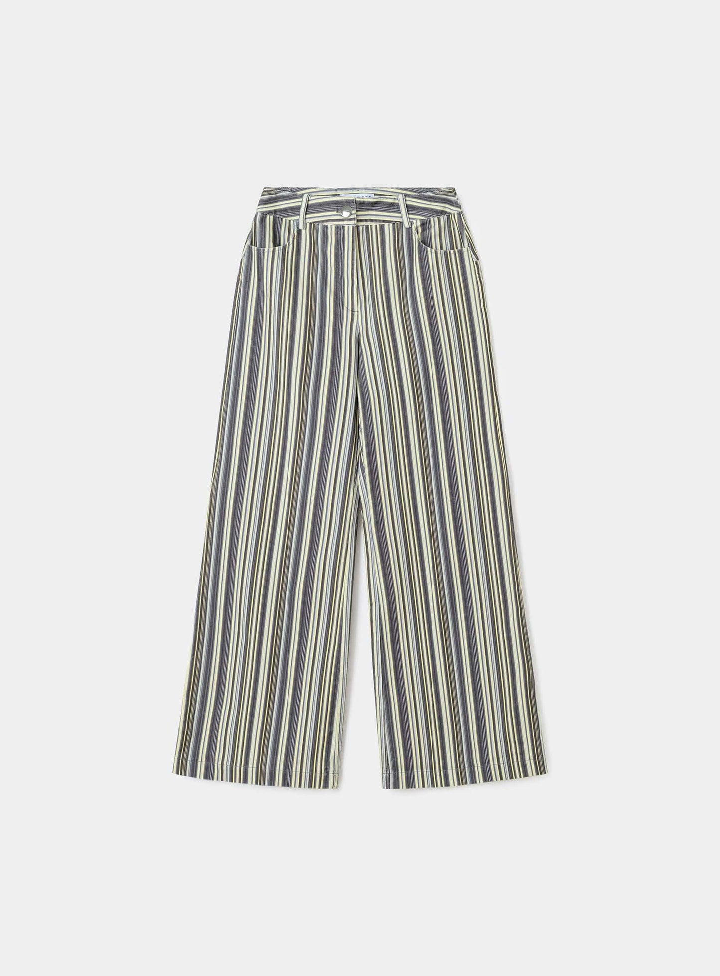 HOLLY CORDUROY GREY STRIPED PANTS