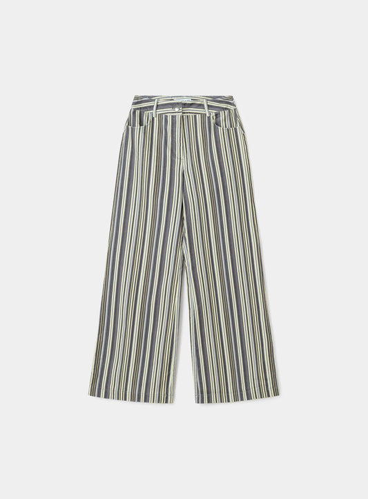 HOLLY CORDUROY GREY STRIPED PANTS