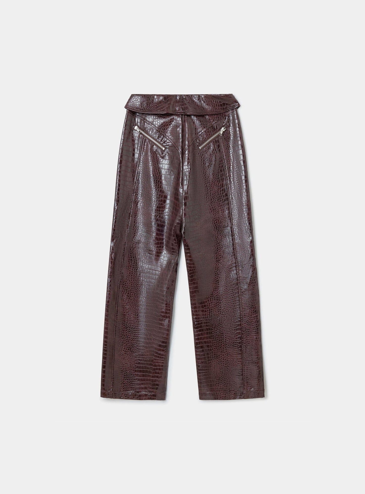HORUS BURGUNDY TEXTURED PANTS