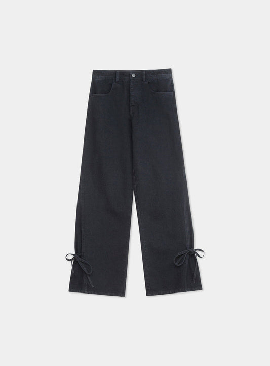JADA BLACK DENIM RELAXED JEANS