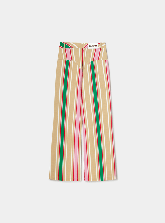 LEROY BROWN STRIPED TWILL PANTS